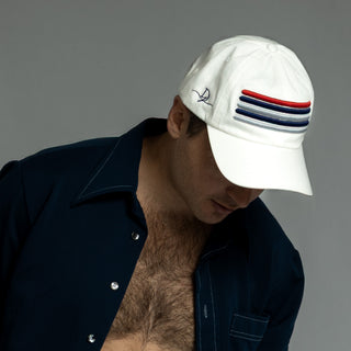 Dark Yarn Nautilus Reserve Dockside Cap, stylish navy headwear with adjustable strap and embroidered logo, casual outdoor accessory