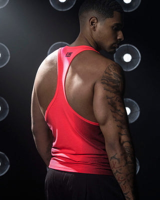 Super Bright Racerback Tank Neon Red