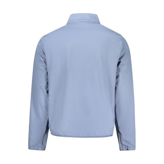 Norway 1963 Azzurro polyester men's jacket in blue with zip closure and stand collar
