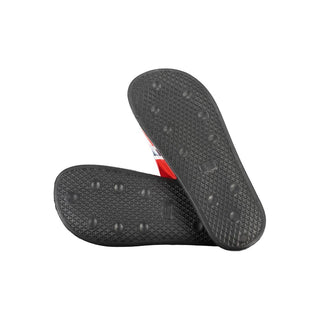 Black plastic men's slipper from Norway 1963 with a slip-on design and cushioned sole, ideal for indoor comfort.