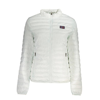 Light blue Norway 1963 Bianco Poliamide Donna jacket with a classic fit and subtle detailing, suitable for casual wear.