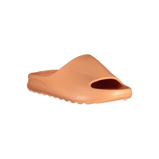 Orange polyurethane women's slippers by Norway 1963, featuring a comfortable slip-on design and casual style.