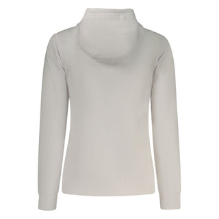 Bianco Cotton Women's sweatshirt by Norway 1963, featuring a relaxed fit and classic design in soft cotton fabric.