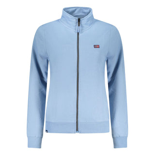 Azzurro Cotone women's sweatshirt by Norway 1963, featuring a light blue cotton fabric and relaxed fit.