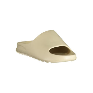Beige polyurethane men's slipper from Norway 1963 with a comfortable slip-on design and soft interior for casual wear.