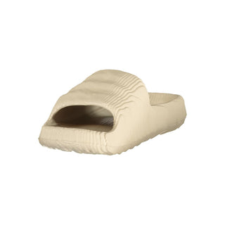 Beige polyurethane men's sandal by Norway 1963 with adjustable strap and open toe design.