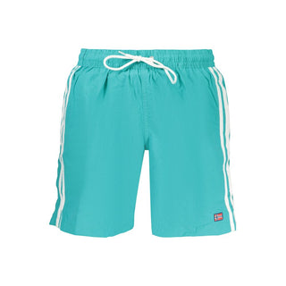 Azzurro polyamide men's swimwear by Norway 1963, featuring a sleek blue design and comfortable fit for swimming and beachwear.