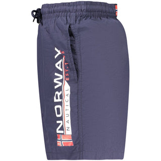 Blue polyamide men's swimwear by Norway 1963, featuring a sleek design and comfortable fit for swimming and beachwear.