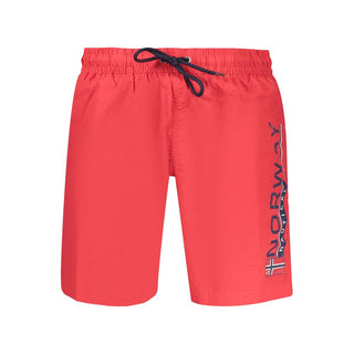 Norway 1963 Rosso Poliammide Uomo swimwear featuring red nylon fabric and a sleek, fitted design for men.