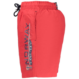Men's Rosso Poliammide swimwear by Norway 1963, featuring a sleek red design with a comfortable fit.