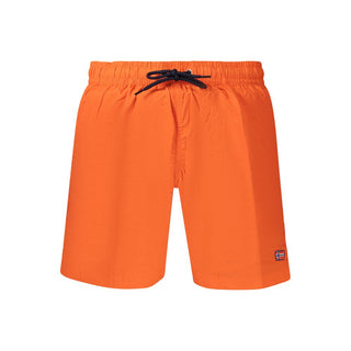 Orange polyamide men's boxer briefs by Norway 1963, featuring a snug fit and smooth fabric for comfortable everyday wear.