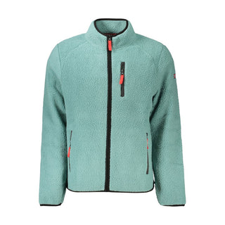 Green polyester men's sweatshirt by Norway 1963, featuring a comfortable fit and casual style.