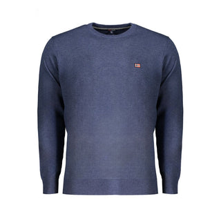 Blue wool men's sweater by Norway 1963, featuring a cozy knit design and classic fit, perfect for casual wear.