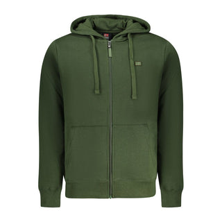 Men's Verde Cotton Sweatshirt by Norway 1963, soft green pullover with ribbed cuffs and crew neck, casual and comfortable design.