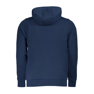 Blue cotton men's sweatshirt by Norway 1963 featuring a comfortable fit and classic design.