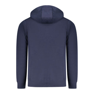Blue cotton men's sweatshirt from Norway 1963 featuring a classic fit and crew neck design.