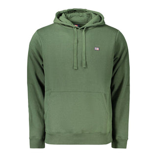 Green cotton men's sweatshirt by Norway 1963 featuring a classic fit and crew neckline.