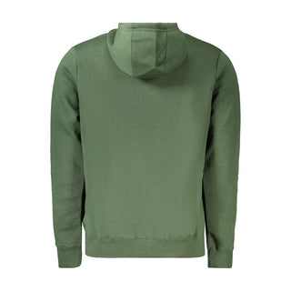 Green cotton men's sweatshirt by Norway 1963 with a relaxed fit, crew neckline, and long sleeves.