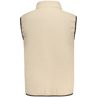Brown polyester men's vest by Norway 1963, featuring a smooth fabric and classic fit, displayed on a neutral background.