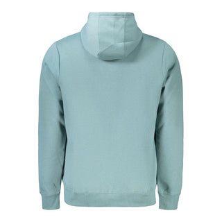 Green cotton men's sweatshirt by Norway 1963, featuring a comfortable fit and casual style.
