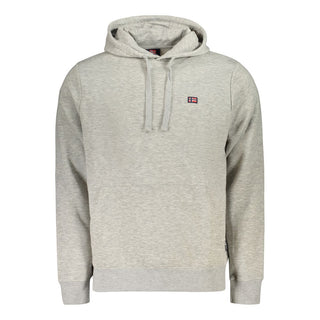 Gray cotton men's sweatshirt by Norway 1963, featuring a comfortable fit and casual style.