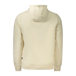White cotton men's sweatshirt by Norway 1963, showing a comfortable fit and classic crewneck style.