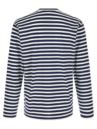Multicolor cotton T-shirt by Comme Des Garçons Play featuring vibrant color blocks and a casual fit.