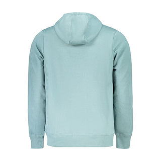 Green cotton men's sweatshirt by Norway 1963, featuring a comfortable fit and classic design.