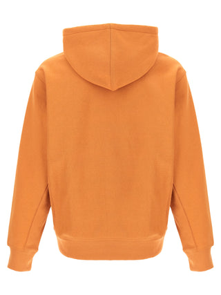 Orange Carhartt Wip cotton sweatshirt with a relaxed fit and ribbed cuffs, displayed on a plain background.