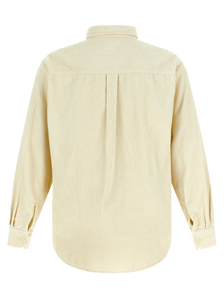 Multicolor cotton blouse by Carhartt Wip featuring a relaxed fit and vibrant patterns, displayed on a hanger.