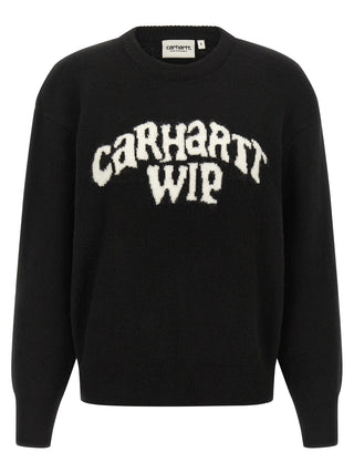 Bicolor acetate cardigan by Carhartt Wip featuring a stylish two-tone design and button-up front on a neutral background.