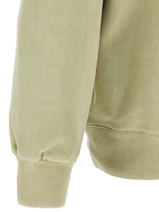 Beige Carhartt Wip cotton sweatshirt, casual long-sleeve top with ribbed cuffs and neckline, comfortable everyday wear.