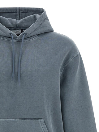 Blue Carhartt Wip cotton sweatshirt with a relaxed fit and crew neckline, featuring subtle branding on the chest.