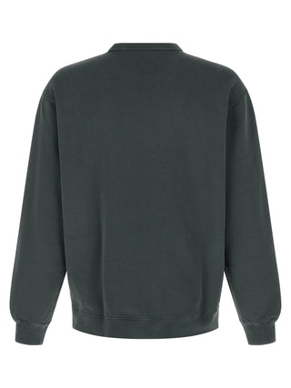 Blue cotton sweatshirt by Carhartt Wip, featuring a relaxed fit and classic crewneck design.