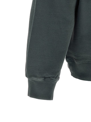 Blue Carhartt Wip cotton sweatshirt with a relaxed fit and ribbed cuffs, displayed on a plain background.