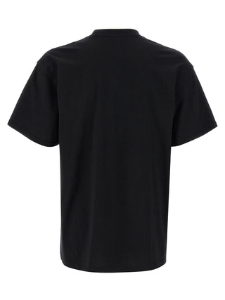 Black organic cotton T-shirt by Carhartt Wip, showcasing a relaxed fit and soft fabric texture.
