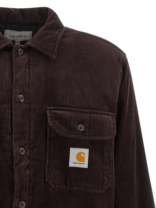 Brown cotton jacket from Carhartt Wip featuring a classic workwear style and durable fabric.