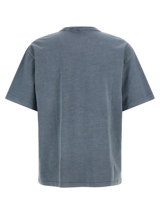 Blue organic cotton T-shirt by Carhartt Wip, featuring a comfortable fit and classic crew neckline.