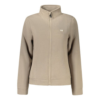 Beige Norway 1963 cotton women's sweatshirt with crew neck and long sleeves, casual and comfortable everyday wear.