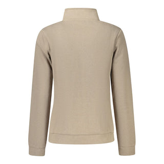 Beige cotton women's sweatshirt from Norway 1963, featuring a relaxed fit and casual style, shown on a plain background.