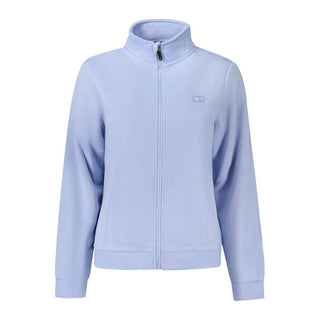 Norway 1963 Azzurro cotton women's sweatshirt showing a relaxed fit with long sleeves and a crew neckline.