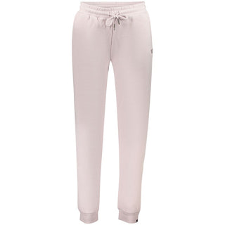 Pink cotton women's trousers by Norway 1963, featuring a comfortable fit and casual style, shown on a model.