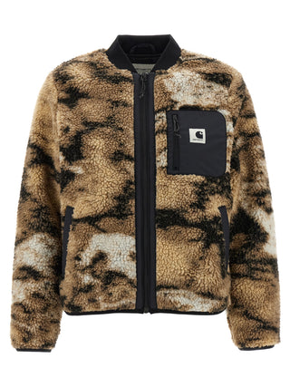 Multicolor polyester bomber jacket by Carhartt Wip with a sleek design and vibrant color blocks.