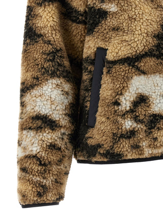 Multicolor polyester Carhartt Wip bomber jacket with ribbed cuffs and collar, featuring a vibrant, stylish design.