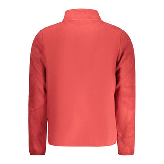 Men's red polyester hoodie by Norway 1963 featuring a comfortable fit and casual style.