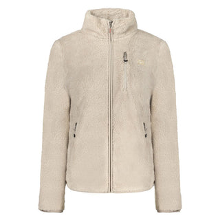 Beige polyester women's sweater from Norway 1963 featuring a cozy knit design and classic fit.