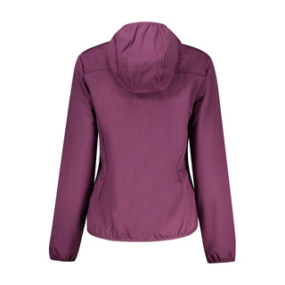 Norway 1963 Viola polyester women's jacket in black with a hood and front zipper, stylish and lightweight outerwear for women.