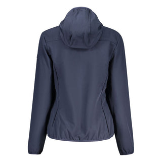 Blue polyester women's jacket by Norway 1963, featuring a stylish, lightweight design with a stand-up collar and zip closure.