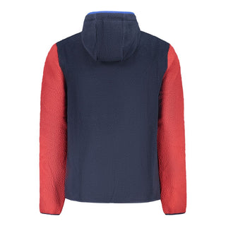 Blue polyester men's jacket by Norway 1963, front view