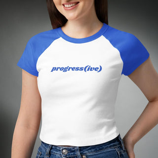 Progress(ive) Women's Contrast Baby Tee